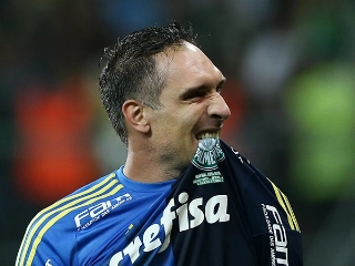 Aos 41 anos, o goleiro destacou que pretende seguir jogando. Foto: Cesar Greco/Ag Palmeiras/Divulgação
