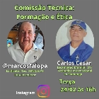 A import&acirc;ncia da comiss&atilde;o t&eacute;cnica moderna ser&aacute; tema da live de Marcos Falopa com o Prof. Carlos Cesar