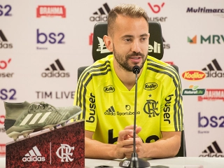 Camisa 7 flamenguista tinha vínculo até 2021. Foto: Alexandre Vidal / Flamengo