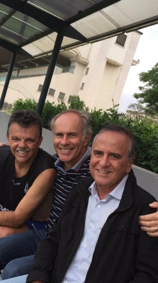 Gilmar e amigos, no começo de 2016. Foto: reprodução