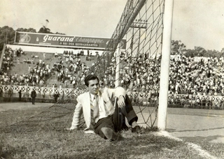 No Palestra It&aacute;lia, trabalhando pelo jornal 'O Estado de S. Paulo'