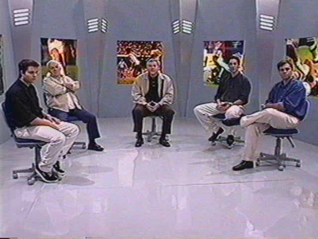 Da esquerda para a direita: Rafael Neves, Silvio Luiz, Milton Neves, Nivaldo Prieto e Mauro Beting