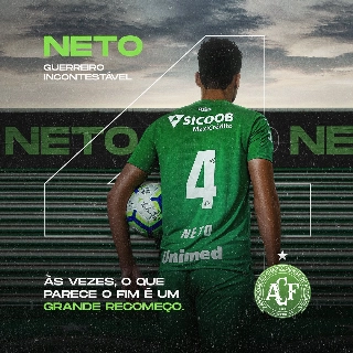 Chape agradeceu ao ex-zagueiro por toda a história que construiu junto ao clube. Foto: Divulgação