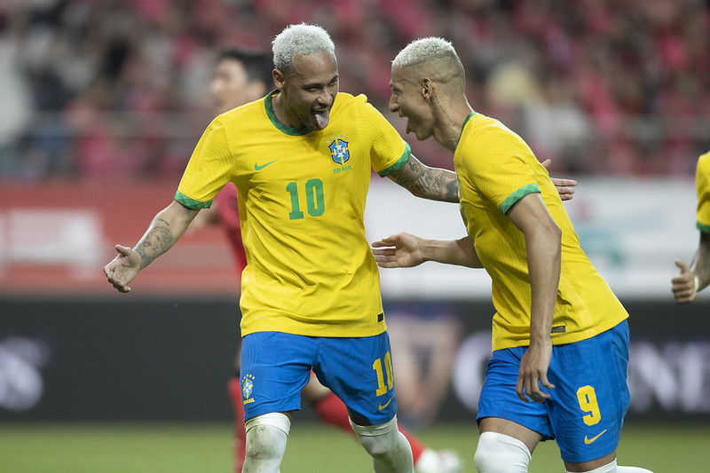 O Brasil venceu a Coreia do Sul por 5 a 1. Foto: Lucas Figueiredo/CBF