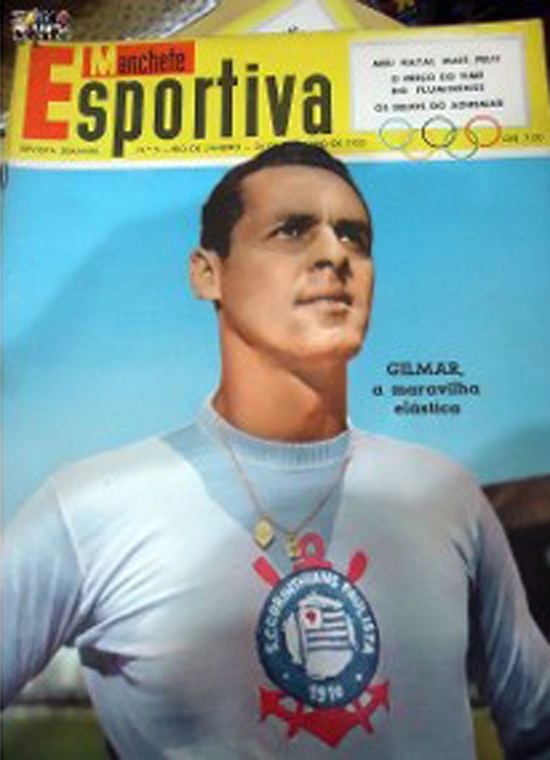 Gylmar na capa da Revista Manchete Esportiva 05, de 1955