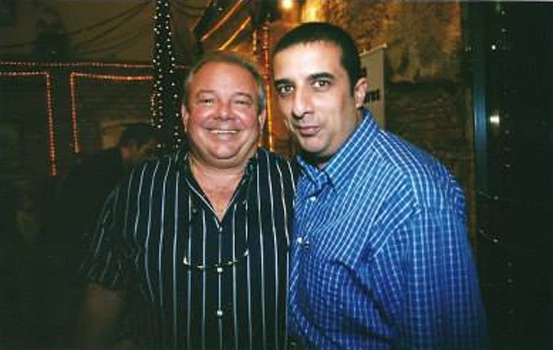 Amigos de longa data: Luciano do Valle e Tat&aacute; Muniz