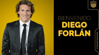 Diego Forlán estreará na função pelo clube uruguaio. Imagem: Reprodução/Twitter