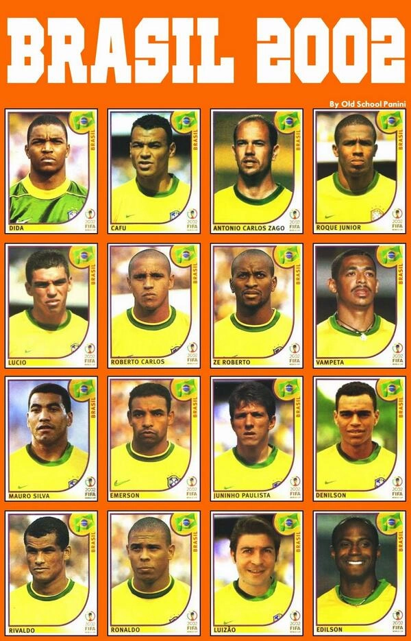 Elenco da Seleção Brasileira nas pré convocações para a Copa de 2002, muitos destes não participaram do Mundial e se sagraram campeões. Como Emerson, Zè Roberto, Antonio Carlos e Mauro Silva.