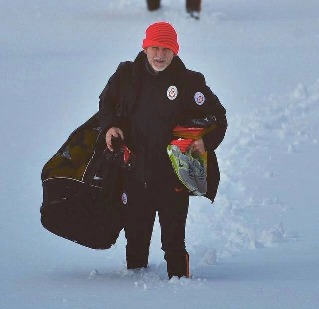 Em fevereiro de 2015, enfrentando o frio da Turquia