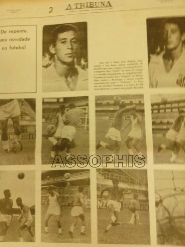 Destaque nos jornais, esse era Kaneco, descendende de japoneses - o segundo do futebol brasileiro, já que o primeiro foi Sérgio Echigo, do Corinthians -, ele entrou para a história ao aplicar a primeira 