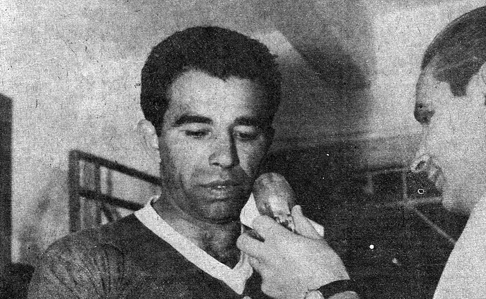 Vav&aacute; concede entrevista para um rep&oacute;rter nos anos 60