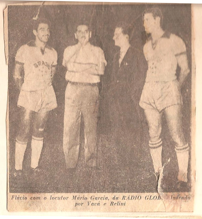 Vav&aacute;, Fl&aacute;vio Costa, M&aacute;rio Garcia e Bellini. Reprodu&ccedil;&atilde;o, enviada por Eduardo Rodrigues