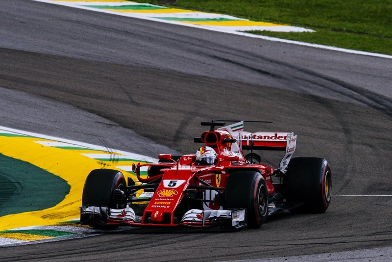 Em 12 de novembro de 2017, dia em que venceu seu 47ª GP de F1, no Brasil, em Interlagos. Foto: Scuderia Ferrari