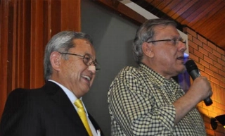MN EVENTOS - Milton e Hiroshi Shimuta em evento do Rotary Club