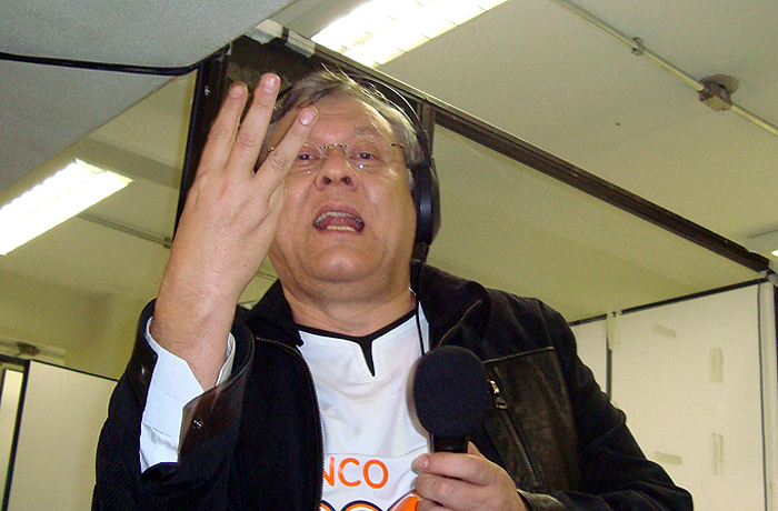 Jornalista participou da transmissão da Rádio Bandeirantes no Pacaembu. Foto: Marcos Júnior Micheletti/Portal TT