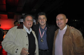 Uma foto, uma hist&oacute;ria! Trio reverenciado pelos s&atilde;o-paulinos na inaugura&ccedil;&atilde;o do 'Caminho dos &Iacute;dolos'