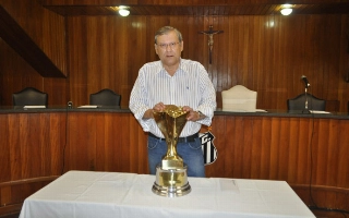 MN EVENTOS - Milton em sua reuni&atilde;o de despedida do Conselho do Santos