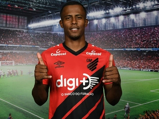 Jogador chega ao Furacão por empréstimo de três temporadas. Foto: Miguel Locatelli/Clube Athletico Paranaense