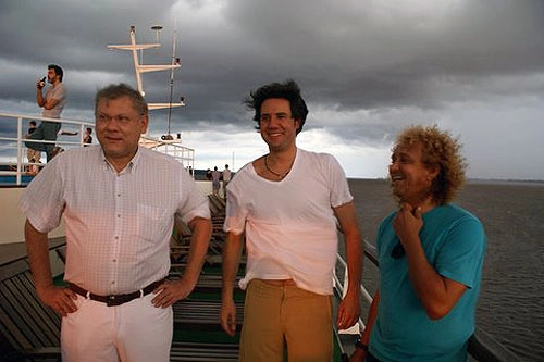 Milton Neves, Fernando Monteiro (empresário e sobrinho do Ministro José Múcio) e Biro-Biro.