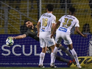Presidente do Peixe confirmou interesse gremista no goleiro. Foto: Ivan Storti/Santos FC