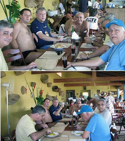Milton aprecia comida típica da região