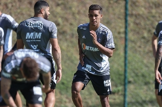 Meia atleticano disse que os colegas deram as melhores informações sobre o clube. Foto: Pedro Souza/Atletico