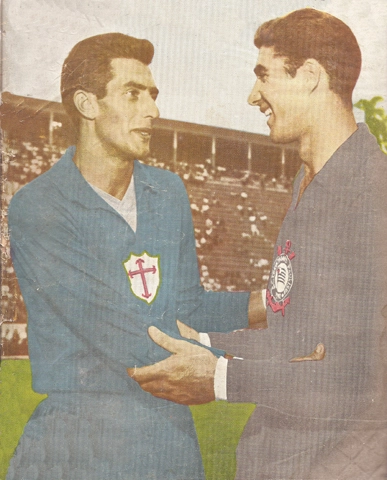 Em 1962, dois jovens e excelentes goleiros. Foto: A Gazeta Esportiva Ilustrada