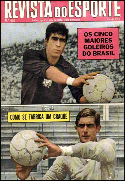 Acima, Diogo (o primeiro) e Félix (ex-Flu e Lusa) na capa da Revista do Esporte.

