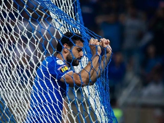 Camisa 9 da Raposa é um dos maiores salários do elenco e não deve permanecer no clube. Foto: Bruno Haddad/Cruzeiro