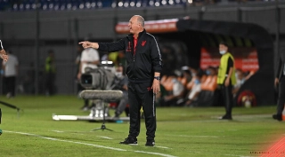 O treinador Luiz Felipe Scolari, vivendo um grande momento no Furacão.Foto: José Tramontin/athletico.com.br