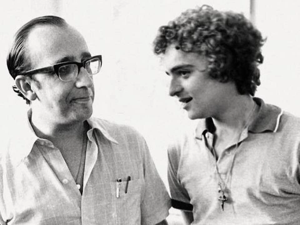 Pai e filho nos final dos anos 70: Tuta e Tutinha