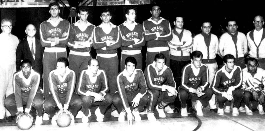 o time que faturou o bicampeonato mundial em 1963, Maracanãzinho. Foto: Divulgação/CBB/Arquivo