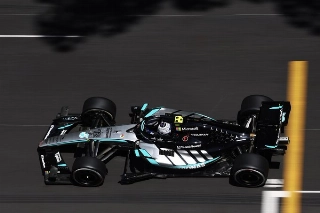 Italiano encontrou um &oacute;timo acerto pelas ruas do Principado neste s&aacute;bado. Foto: Mercedes-AMG Petronas F1 Team