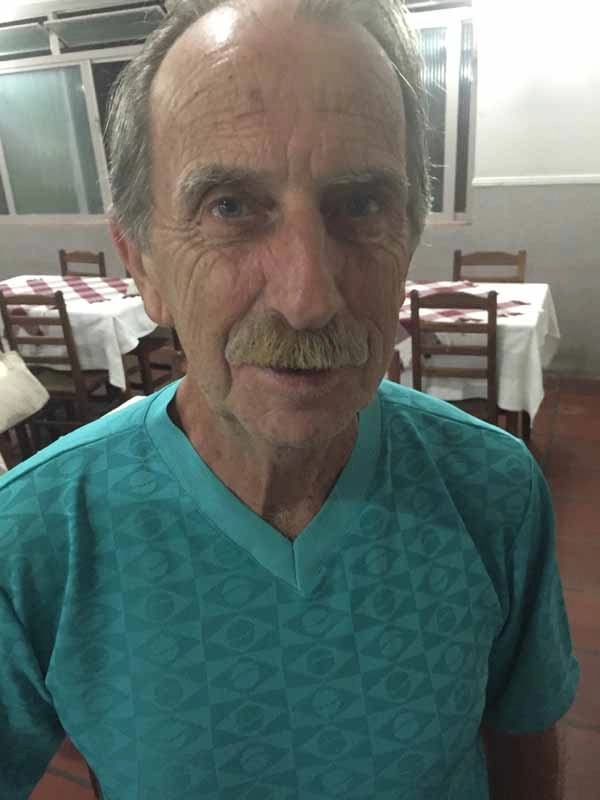 O querido Biduroto em 6 de fevereiro de 2016, em restaurante de Muzambinho-MG