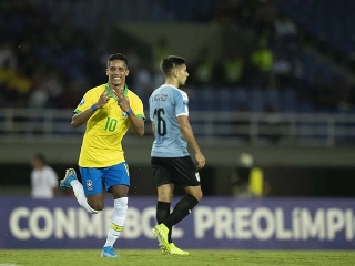 Revelado no Timão, o meia-atacante está na disputa do pré-olímpico com o Brasil. Foto: Lucas Figueiredo/CBF