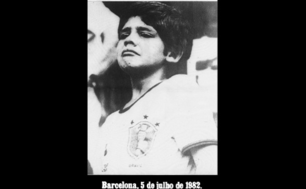 Capa de um famoso jornal paulistano após a derrota brasileira na Copa de 1982