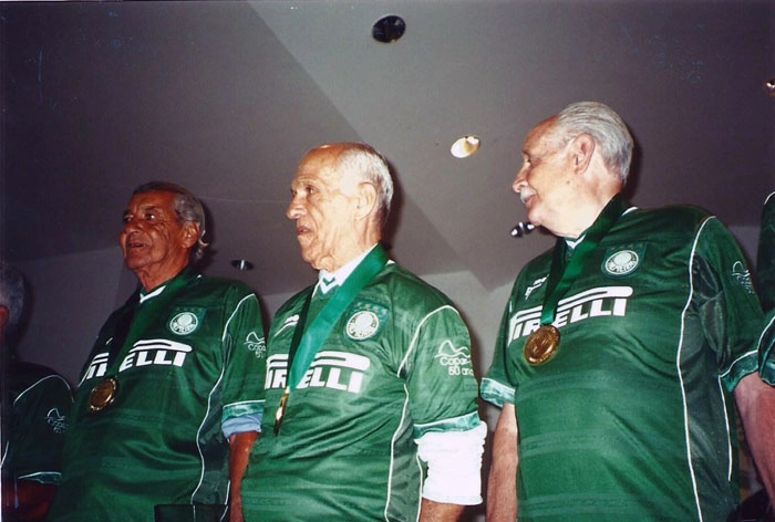 Valdemar Carbina, Jair Rosa e Fabio Crippa em julho de 2001. Foto enviada por Lourival Silvestre 