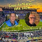 A Copa do Mundo ser&aacute; o tema da live de Marcos Falopa com o Prof. Carlos Cesar