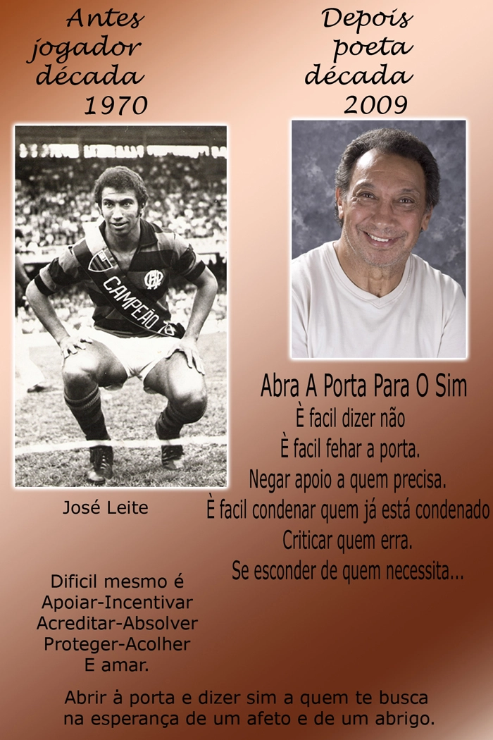 Jogador e poeta. Duas paixões