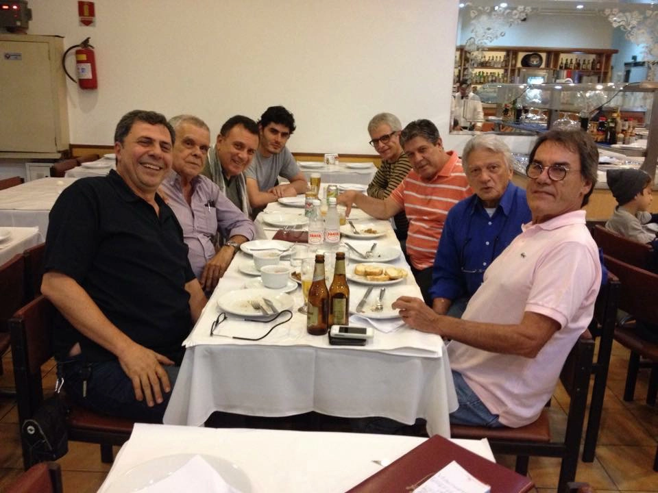 Antônio Viviani, Franco Netto, Jorge Helal, Fernando (filho do Wellington), Carlos Henrique Correia, Wellington de Oliveira, Odayr Baptista e Ferreira Martins. Foto: arquivo pessoal