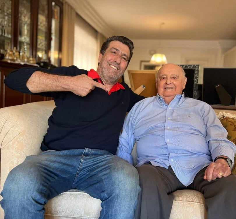 Carlos Alberto Spina (ex-Matsubara) e Rubens Minelli. Foto enviada por Carlos Alberto Spina