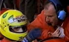 Olhos no retrovisor: Christian e Wilsinho Fittipaldi em comercial de aparelho para barbear em 1988
