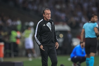 Treinador do Galo valorizou a entrega da equipe. Foto: Pedro Souza/Atlético