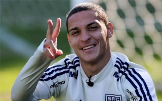 Atacante ficará no Tricolor até o meio do ano. Foto: Rubens Chiri/Saopaulofc.net