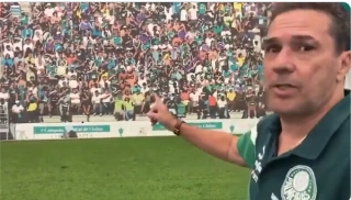 Vídeo do treinador faz parte de tentativa da diretoria de recuperar sócios-torcedores. Foto: Reprodução/Twitter