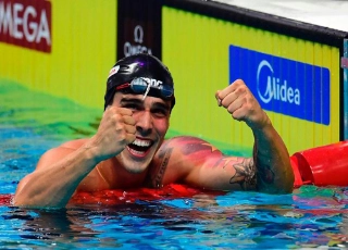 Bruno Fratus é vice-campeão dos 50m livre; Cielo fica em 8º