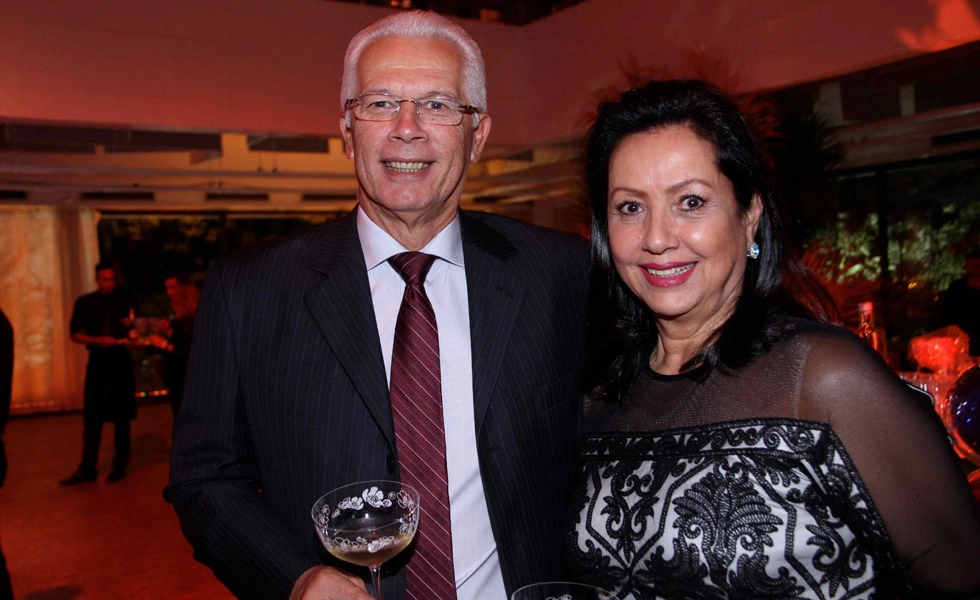 Leão e sua esposa Evani no Masp em junho de 2015 em festa para homenagear Lina Bo Bardi. Foto: Denise Andrade/UOL