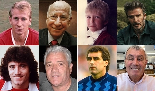 Bobby Charlton, David Beckham, Kevin Keegan e Peter Shilton est&atilde;o entre eles