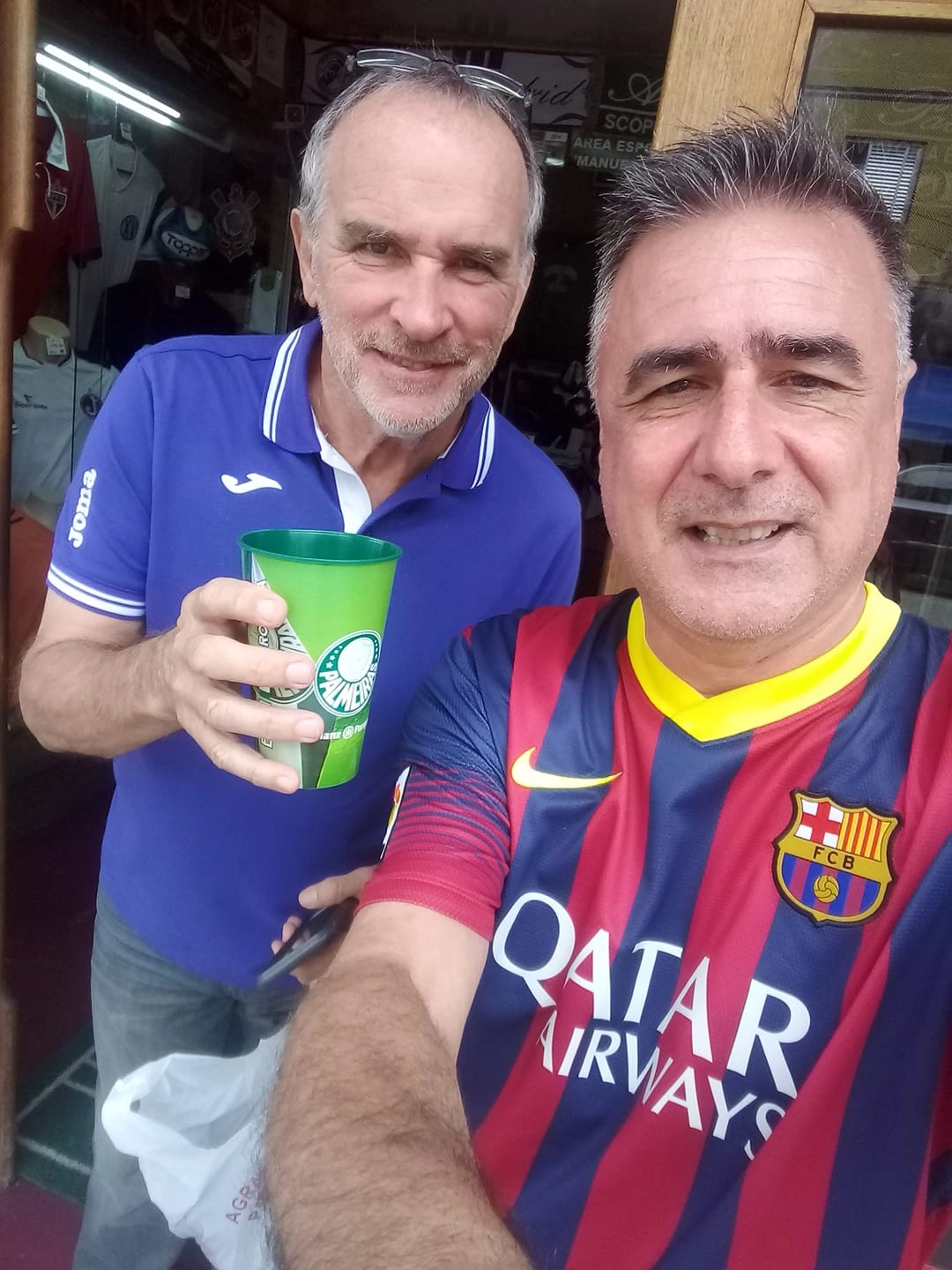 Em 2019, Vior Hugo e o amigo Milton Aguiar. Foto: arquivo pessoal de Milton Aguiar