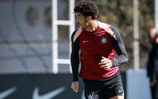 Gustavo Henrique durante treino do Alvinegro. Foto: Rodrigo Gazzanel/Ag&ecirc;ncia Corinthians